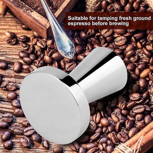 Kaffetamper i rostfritt stål 40mm Espressotamper Kaffe-bönpress för tampning