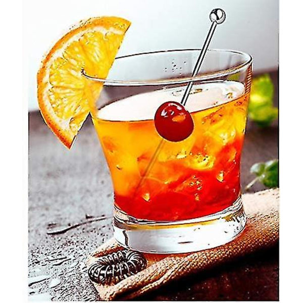 50 stk. rustfrie stål cocktailpinde i metal, 4,3 tommer