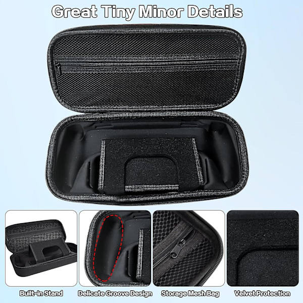 Hard Carry Case for Playstation Portal Fjernkontrollspiller, Ps Portal støtsikker og vanntett etui med innebygd stativdesign