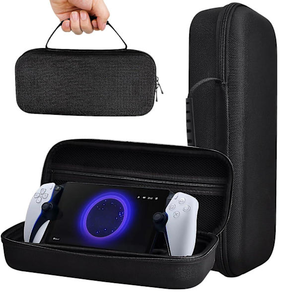 Hard Carry Case for Playstation Portal Fjernkontrollspiller, Ps Portal støtsikker og vanntett etui med innebygd stativdesign