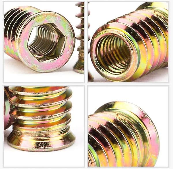 Gevindeindsats M10 X 20 Mm Til Træ 20 Stk