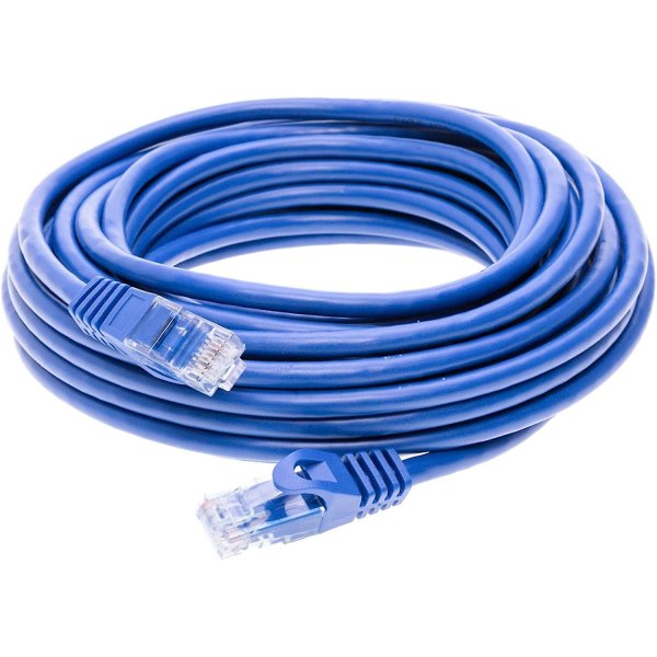 10 m sininen Snagless Cat5e Ethernet-kaapeliverkko, nopea patch-kaapeli, joka on yhteensopiva reitittimen, modeemin, älytelevision, Pv:n, kannettavan tietokoneen ja konsolin kanssa