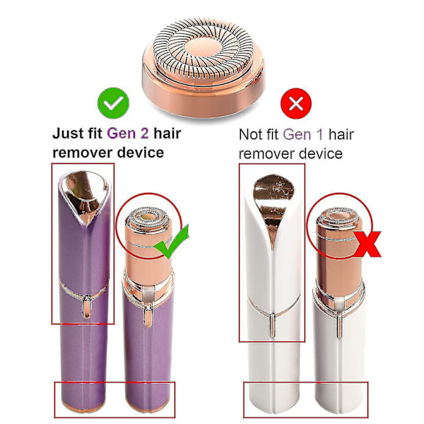 Udskiftningshoveder til Facial Hair Remover til fjernelse af ansigtshår