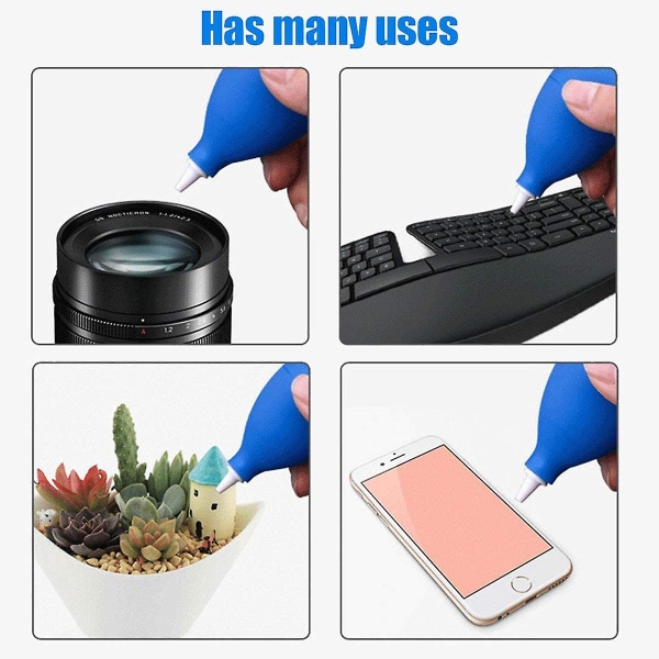 Blasebalg Dammblåsa, Rengöringsblåsare, Linsrengörare, Rengöringsset för Lins, Kamera, Sensor, Dslr, Tangentbord, Optik, Extra Kraftfull, Lens-aid Luftblåsare