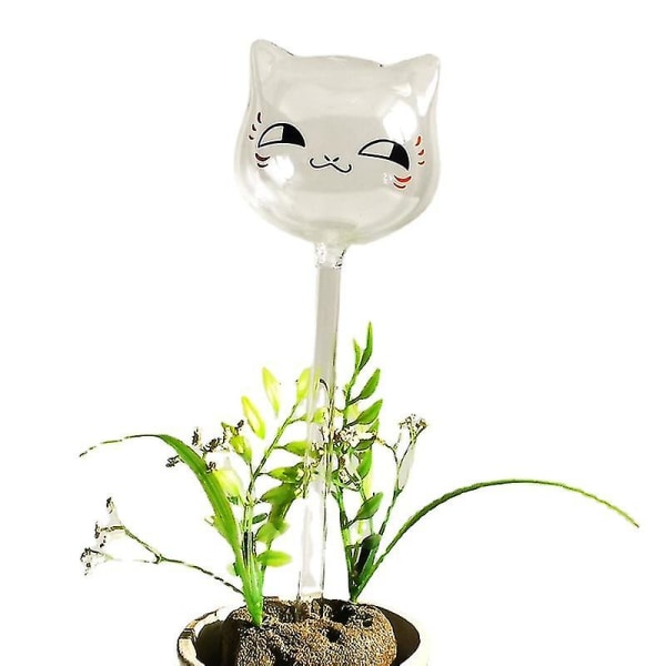Sett med 3 katteformede vanningsballer for hager, potteplanter og hengende planter