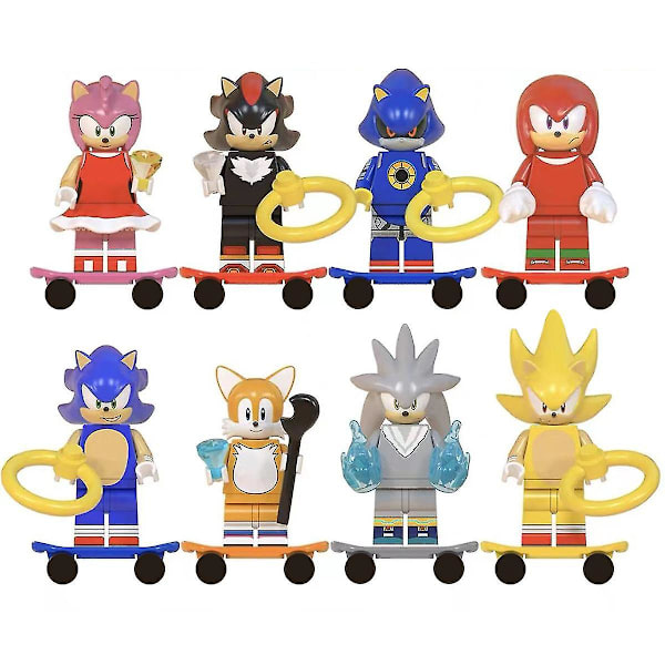 Byggeklodser Legetøj Anime Serie Sonic Super Nakru Stjerner