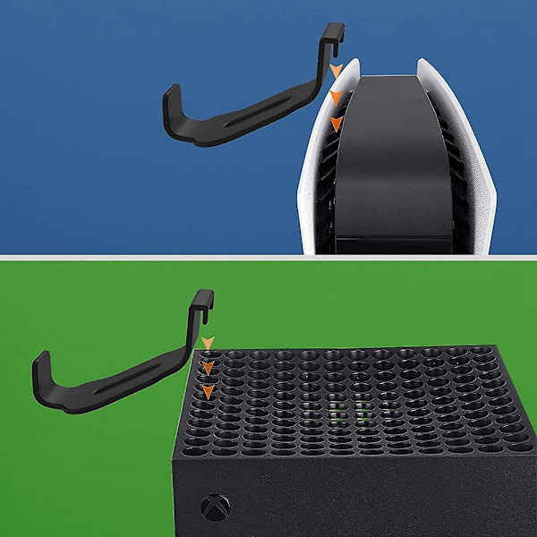 For Ps5 Controller Holder, 2 Pakker Headset Hanger Holder Controller Stand Mount For Playstation 5 C