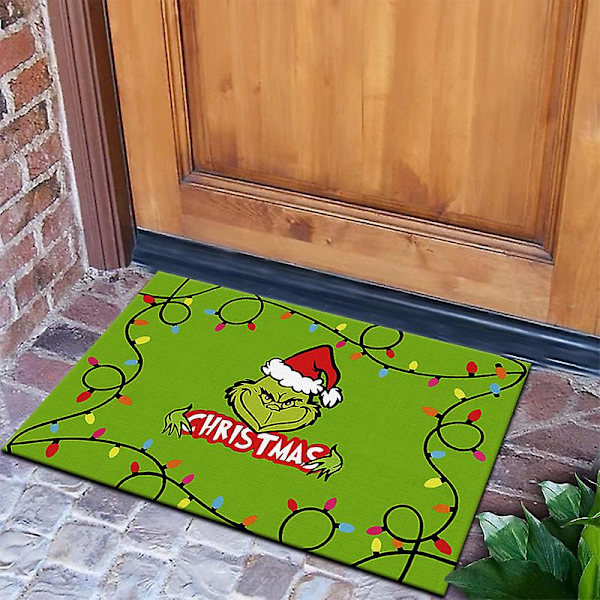 Julgrinch Golvmatta, Juldekoration Golvmatta (grön 50x80cm)