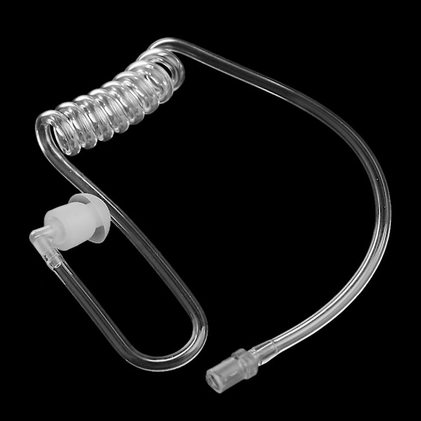 Transparent Spiral Acoustic Lufttub Öronpropp Ersättning För Radio Hörlurar