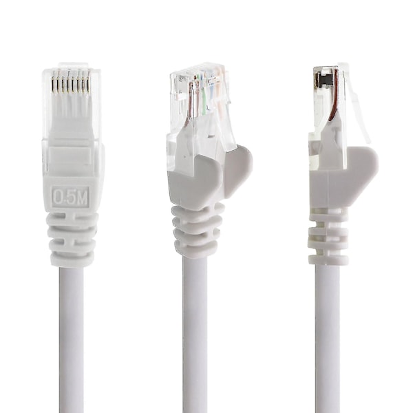 0,25m - 10 farger - Lan Nettverkskabel Cat.5 Cat5 Premium Kvalitet Ethernet Patch Kabel, Kompatibel Med Cat6 / Cat6a / Cat7