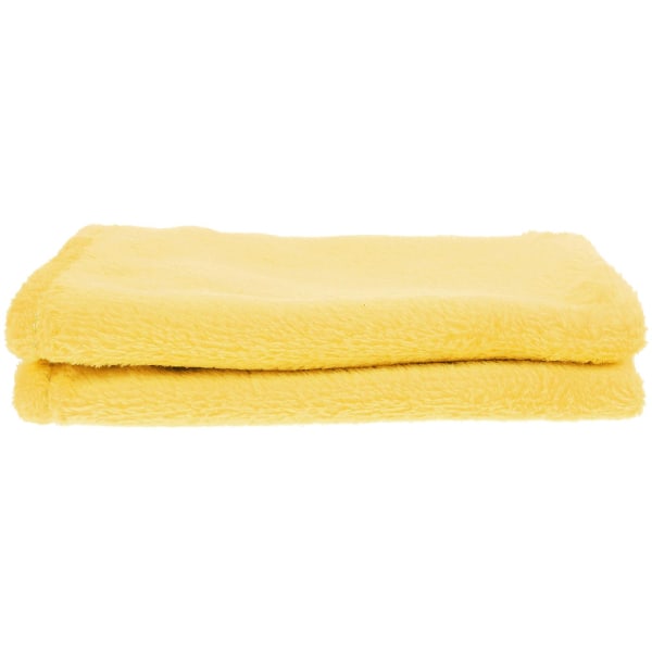 Upea flanellifleece lemmikkipeitto Kodikas pyyhe yksivärinen lemmikkipeitto (keltainen)