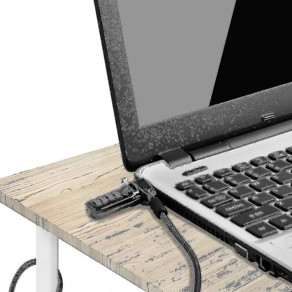 Bærbar computer kabellås Bærbar computer sikkerhedslåse Anti-tyveri 3 nøgler 6,5