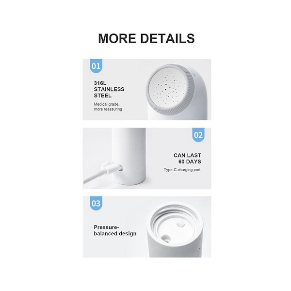Bärbar Handhållen Elektrisk Bidet Sprayer Personlig Rengöringsspray Multifunktionell Med Kapacitetsflaska Spraytvätt Bidet, Grå