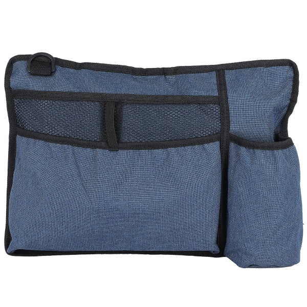 Vandafvisende Sidetaske til Rollator - Opbevaringstaske til Rollator - Organizerlomme Blue
