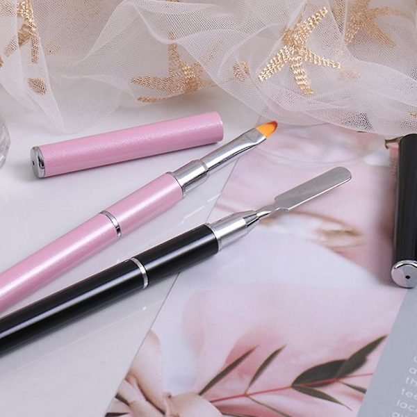 Dobbeltsidet Poly Nail Gel Pensel og Picker