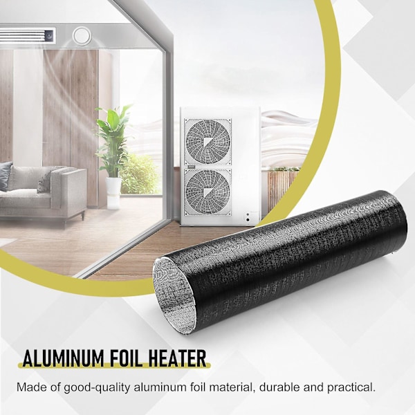 76 mm Alumiinifolioinen Lämmittimen Letku Esi lämmittimen Letku 6000W Lämmittimen Ulostuloon Auton Ilmakanavan Tyhjennysletku