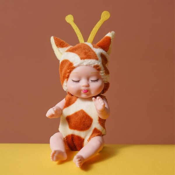 Mini Reborn Baby Doll 6st Sova Baby Doll Presenter för barn Leksaker för flickor 3-6 år