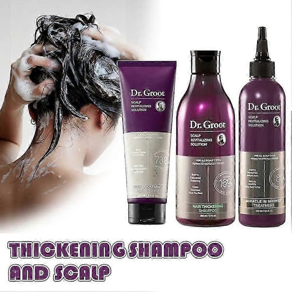 Dr Groot Scalp Revitalizing Solution Hårfortykkende Olje Sjampo Balsam_jsaf