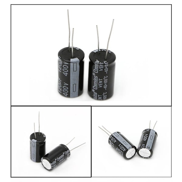 2 stk. Aluminium Elektrolytkondensator 120uf 400v 18x30mm Radial 400v120uf