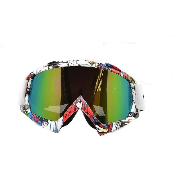 Goggles for Voksne Menn og Kvinner Motocross Offroad Goggles Med Farge/klare Linser For Utendørs