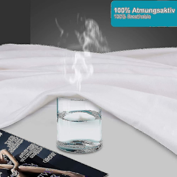 Madrasskydd 200x200 Cm Molton 100% Bomull. Andningsbart. Bekvämt