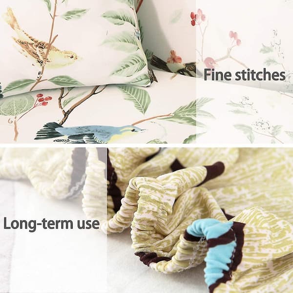 Stretch Soffaöverdrag Elastiskt Soffaöverdrag Jacquard 2-sits Soffaöverdrag Blommönster