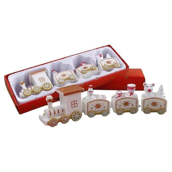 Julekagepynt Ornament Plug-in Minitog Ny: U7W4 White 1pcs