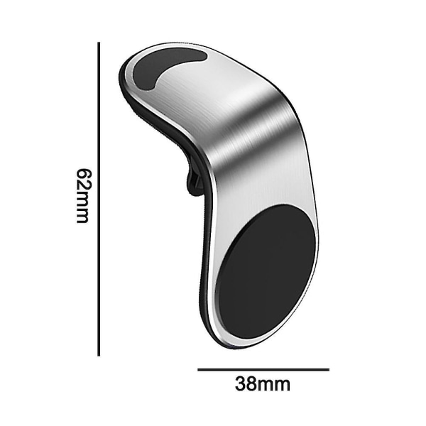 Magnetisk Telefonbilfeste (2-pakning), Universal Luftventil Magnetisk Telefonbilfeste Telefonholder For 3,5-7 Tommers Mobiltelefoner