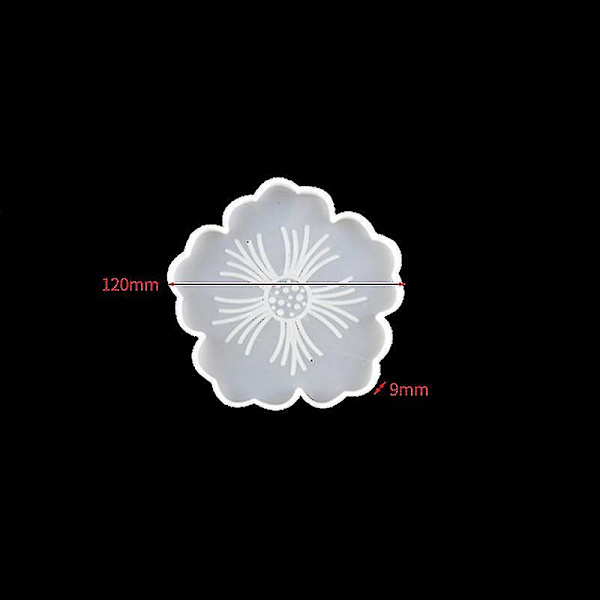 Silikoneforme Epoxy Resin Coasters 6stk, Epoxy Resinforme Sæt Resin Støbeform Sæt, Blomsterforme Til Epoxy Resin Uv Resin Art Agat