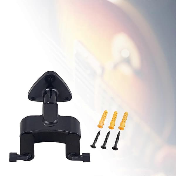 Lättinstallerad elgitarrvägghängare hållare stativställ krokfäste för alla storlekar gitarrkrok instrumentkrok