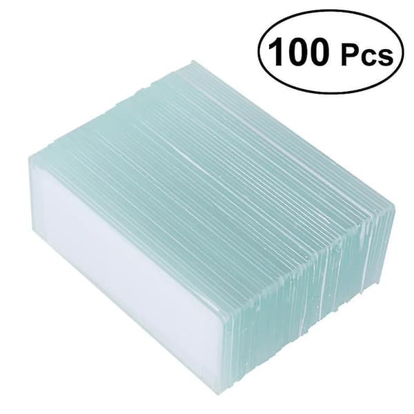 100 st preparerade mikroskopglas