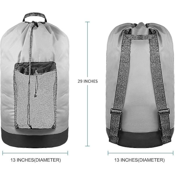 Grå Dubbelaxel Smutsficka