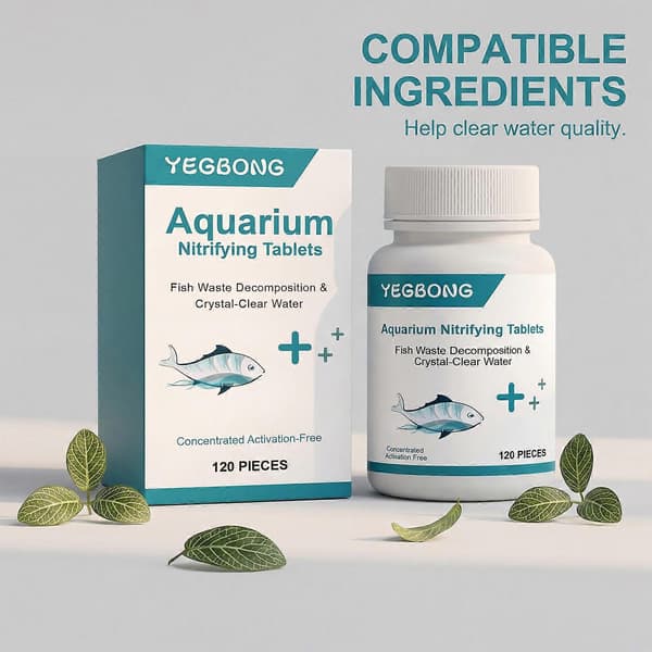 Akvarierensetablet fjerner slam og renser akvarievand 2pcs