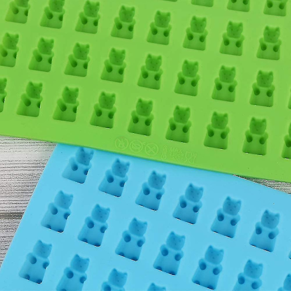 4 st Silikon Gummy Bear Form med 2 Droppar