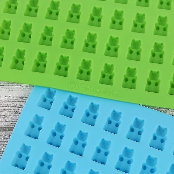 4 stk Silikon Gummy Bear Form Med 2 Dråpetellere