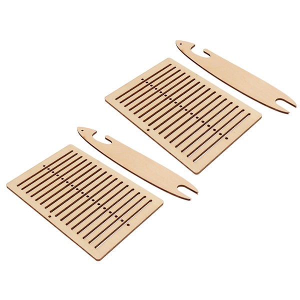 2 set vävstol poppelträ DIY tillverkning pedagogisk intressant vävstol med vävsticka för hantverk