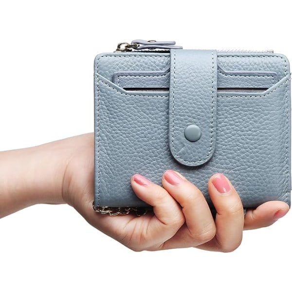 Naisten RFID Mini Pehmeä Nahkainen Bifold lompakko ID-ikkunalla Card Sleeve Kolikkokukkaro