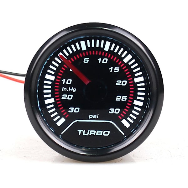 Universal Bil Turbo Boost Tryk Måler 0-35 Psi Meter Røgfarvede Skive 2\" 52mm Blå LED