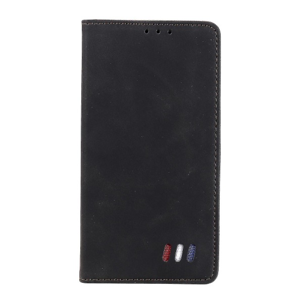 Xiaomi Mi 11i Etui Magnetisk Lukning Pung Bog Flip Folio Stativ Vis Læder Cover Stødsikkert - Sort