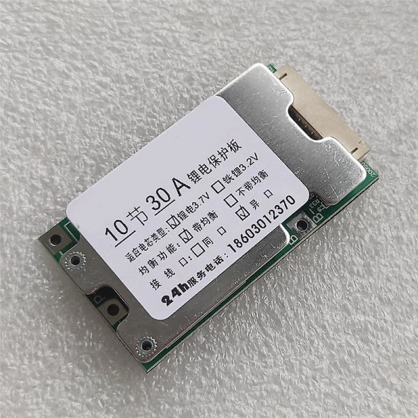 10s 36v 30a Batteribeskyttelseskort Li- Cellebeskyttelse Bms Pcb-kort