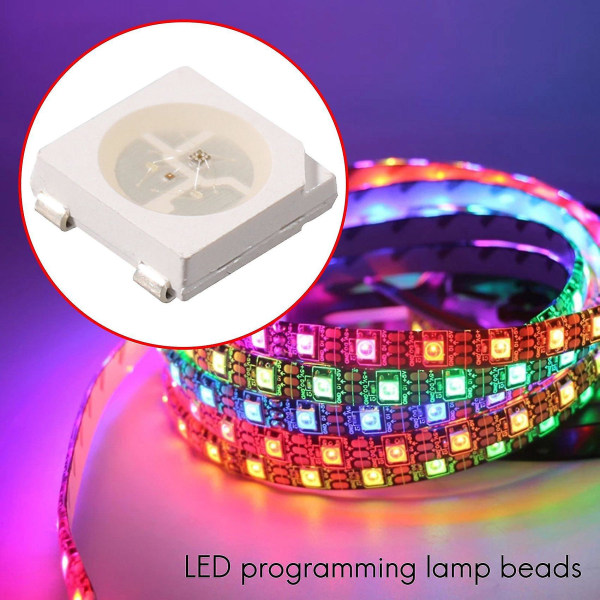 100 stk. Ws2812b Rgb Led P 5050smd Pcb Ws2812 Individuelt Adable P Pixels 5v