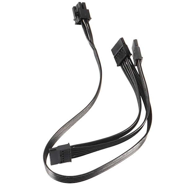 2 st 6-stifts till 3x SATA-drivrutinsströmkabel för EVGA Supernova 650 750 850 1000 1600 2000 G2 G3 P2 T2