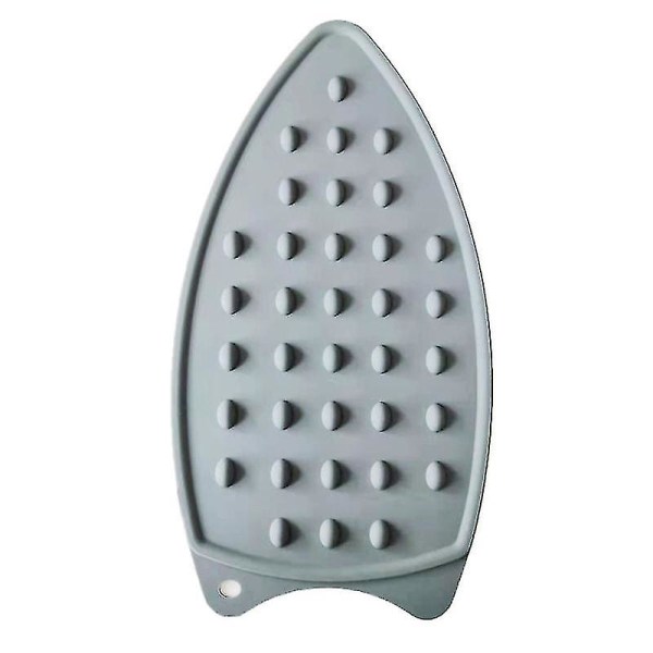 Praktisk varmebestandig strygepude Elastisk robust silikonejernbeskyttende pude til hjemmet (farve: grå)