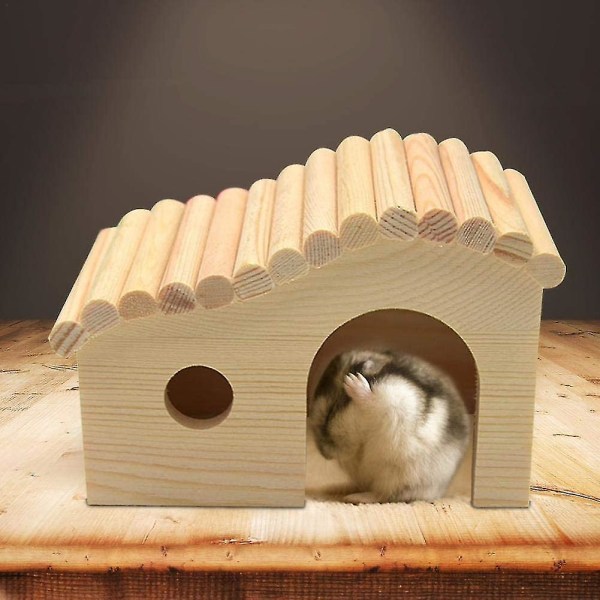 Hamsteritalo Hamsterin puutalo pieneläinten pesimätalo