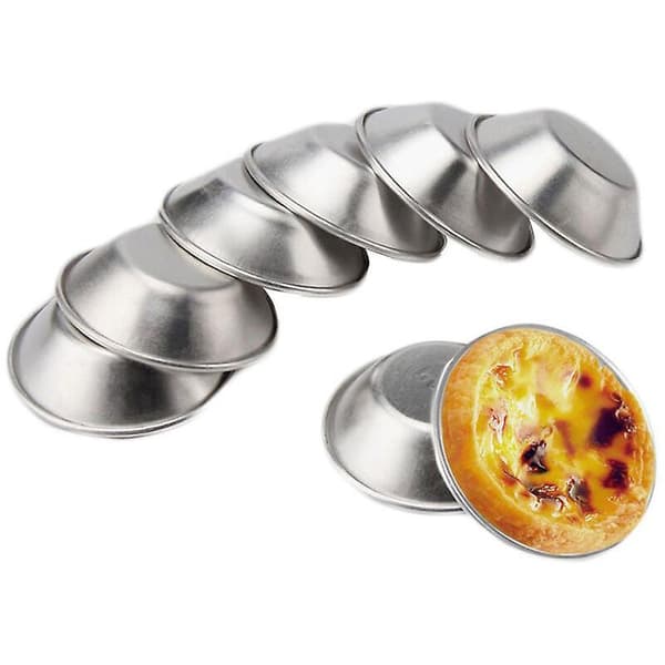 20 stk. Anodisert aluminium egg tart cupcake kakeform puddingform baking
