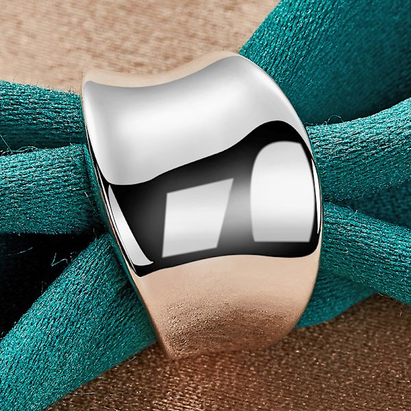 925 Sterling Sølv Stjerne Ring Glat Størrelse 6-10 Mode Smykker 8