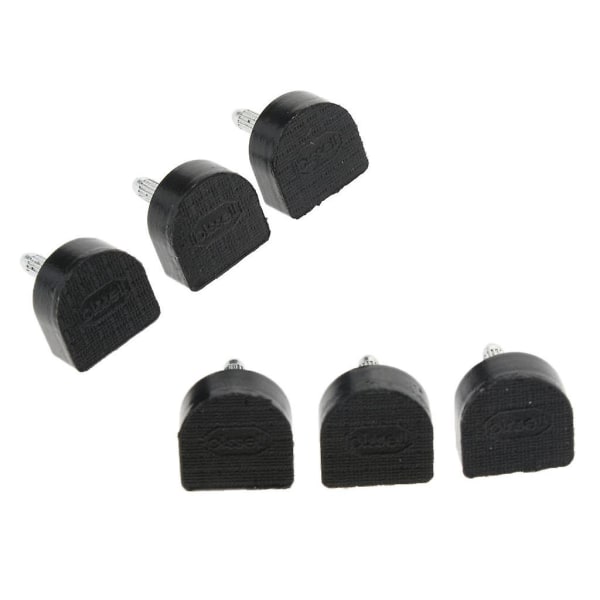 3x3 Par Hælspidser Taps Sko Reparation Udskiftning Døvler Puder 14x14mm Sort