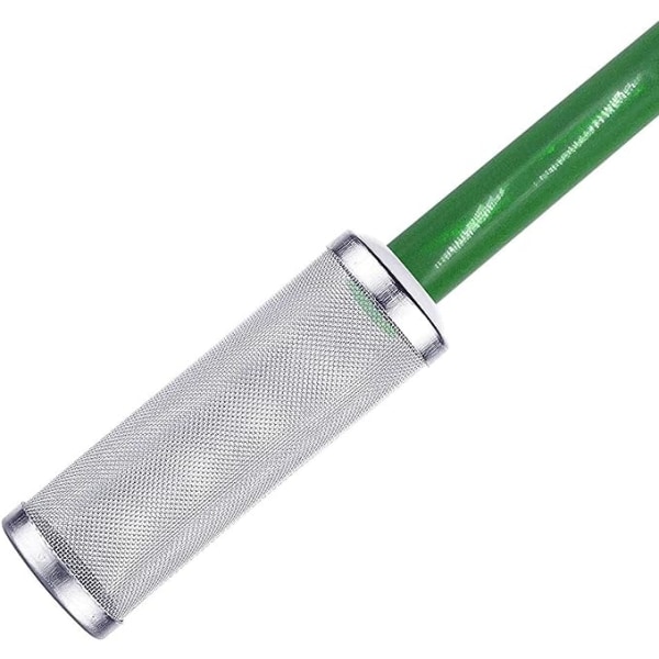 Rustfrit Stål Akvarium Flow Fish Filter Beskyttelsesnet Rejesikker Indløb Indstrømning Beskyttelse Kurv Mesh Media 12mm, 2 stk