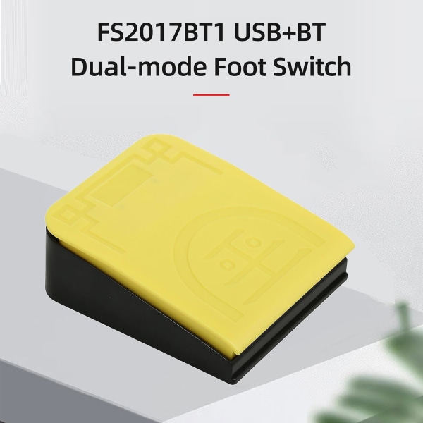 Fs2017bt1 Enkelt fotbryter Multifunksjonell tilpasset fotpedal Usb+bt Dual-modus tilkobling Mekanisk bryter Bred applikasjon