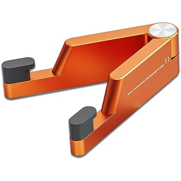 Mobiltelefonhållare, universell ministorlek bärbar aluminiumlegering hopfällbar telefonhållare för skrivbord, kompatibel med alla mobiltelefoner, iPhone, iPad Mini, Tab